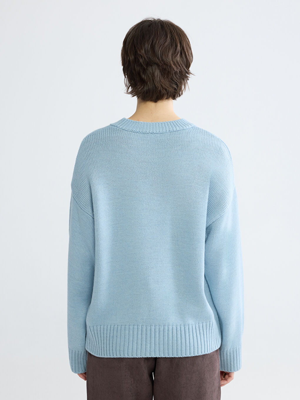 Žena PLAVA Džemper -3