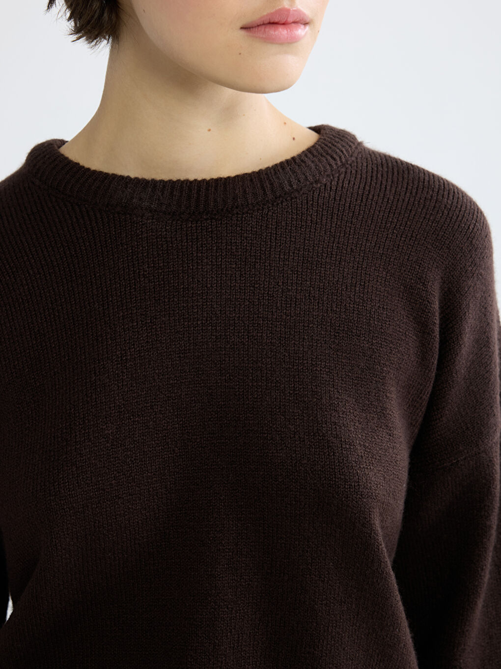 سترة نساء بكول مدور تريكو-2