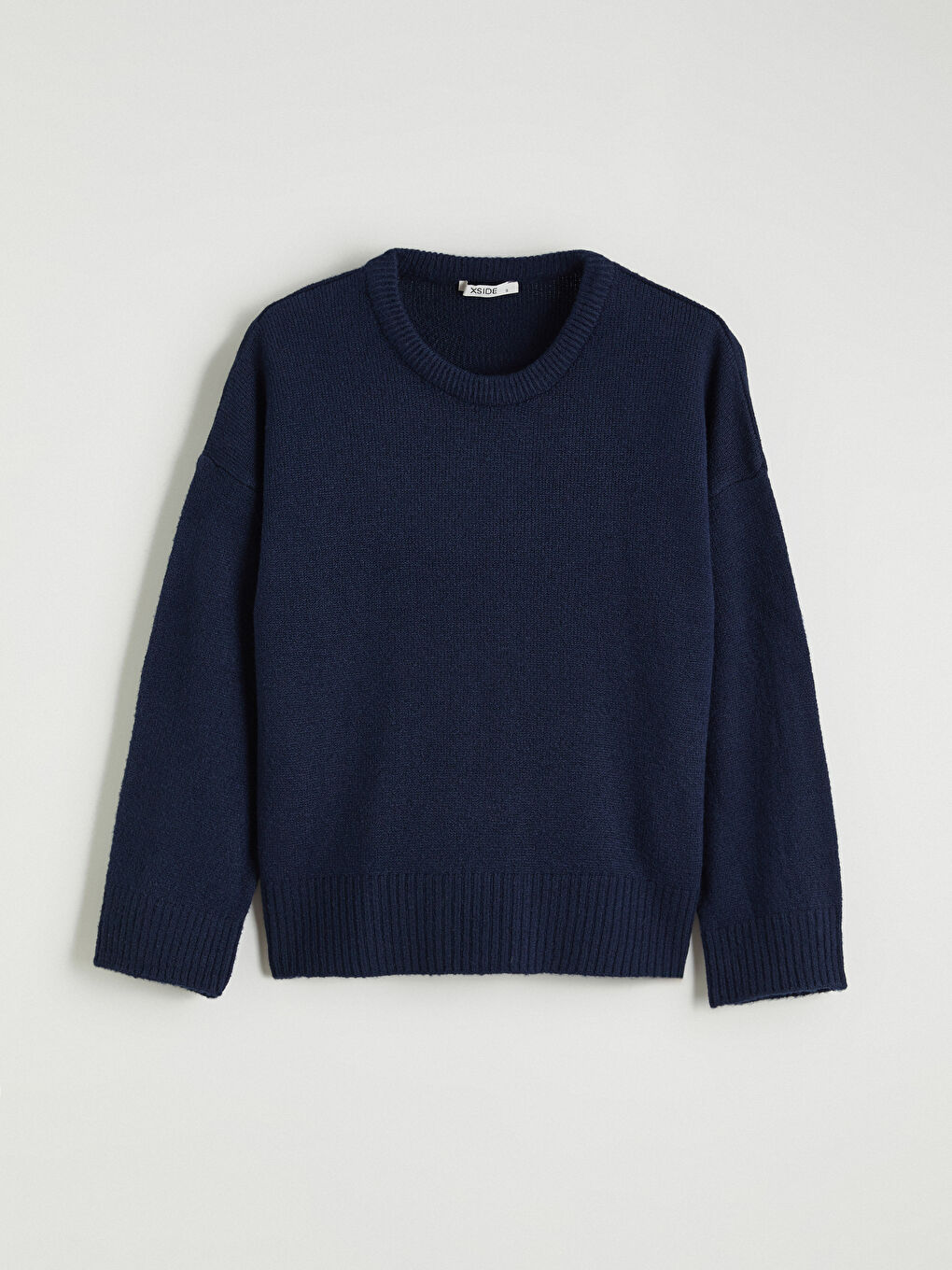 Džemper od trikotaže sa okruglim izrezom za žene-4