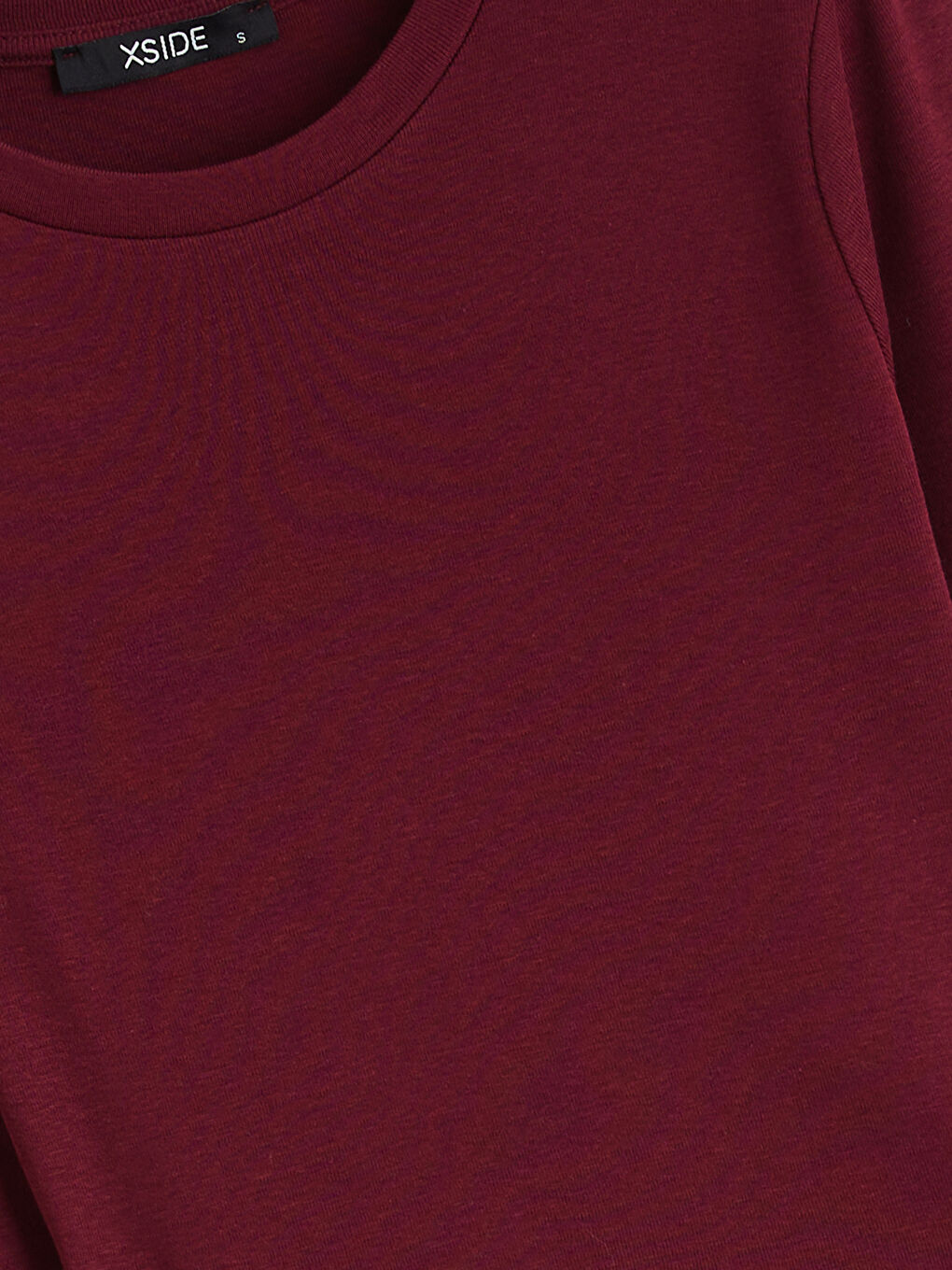 Bordo Bisiklet Yaka Modal Karışımlı Kadın Body-5