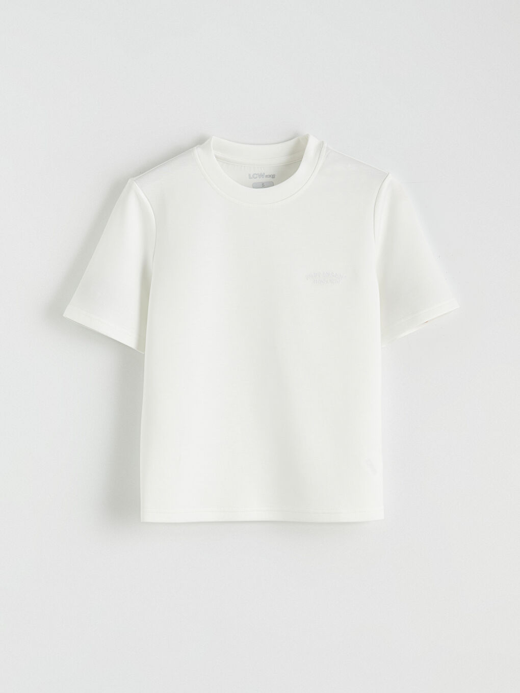 Дөңгелек жағалы әйелдерге арналған спорттық футболка-4