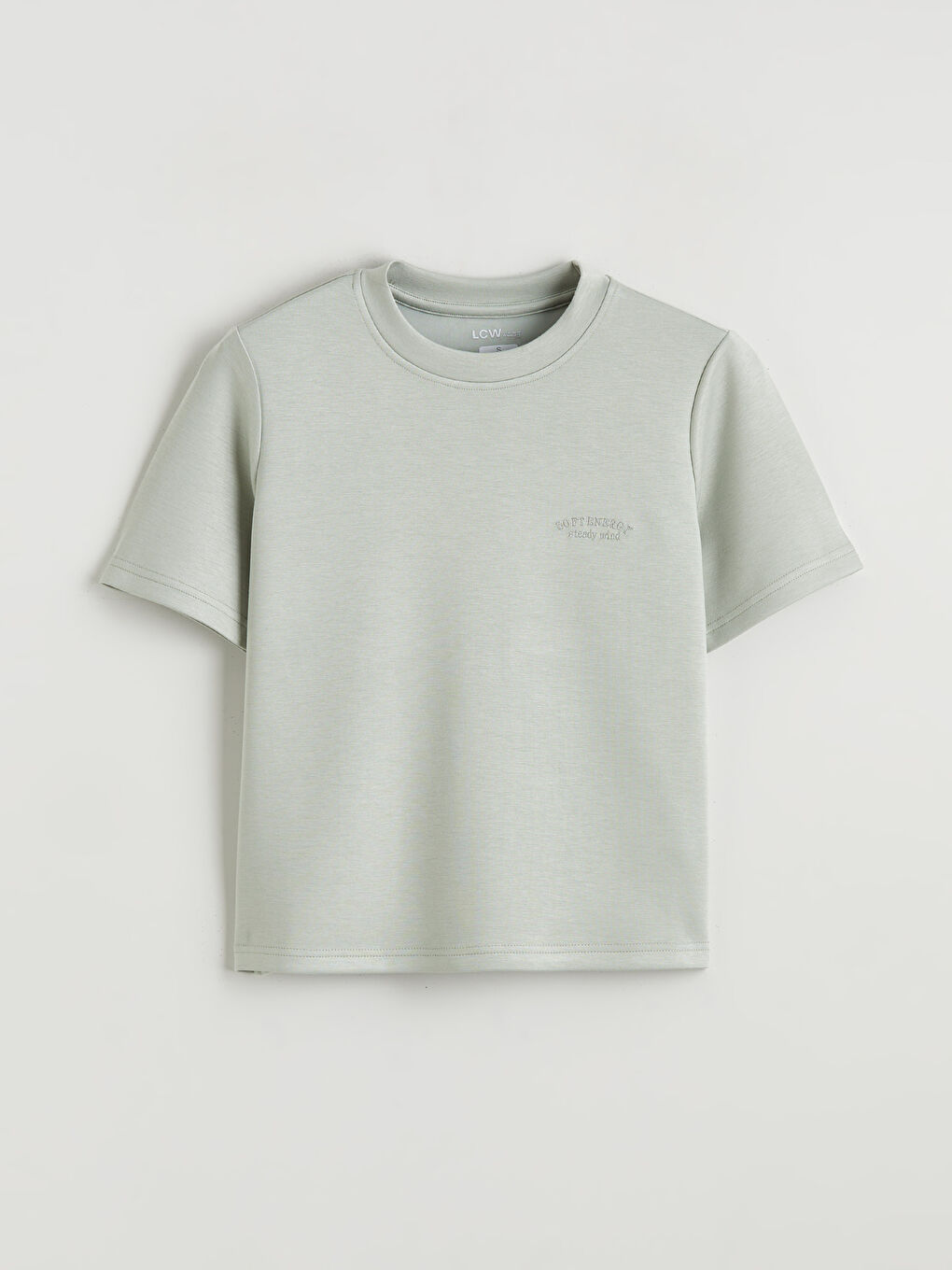 Дөңгелек жағалы әйелдерге арналған спорттық футболка-4