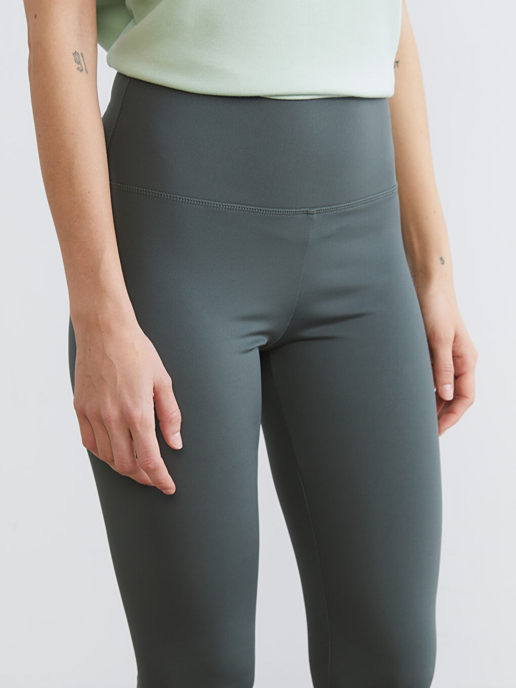 Әйелдер жасыл Спорттық леггинстер-2