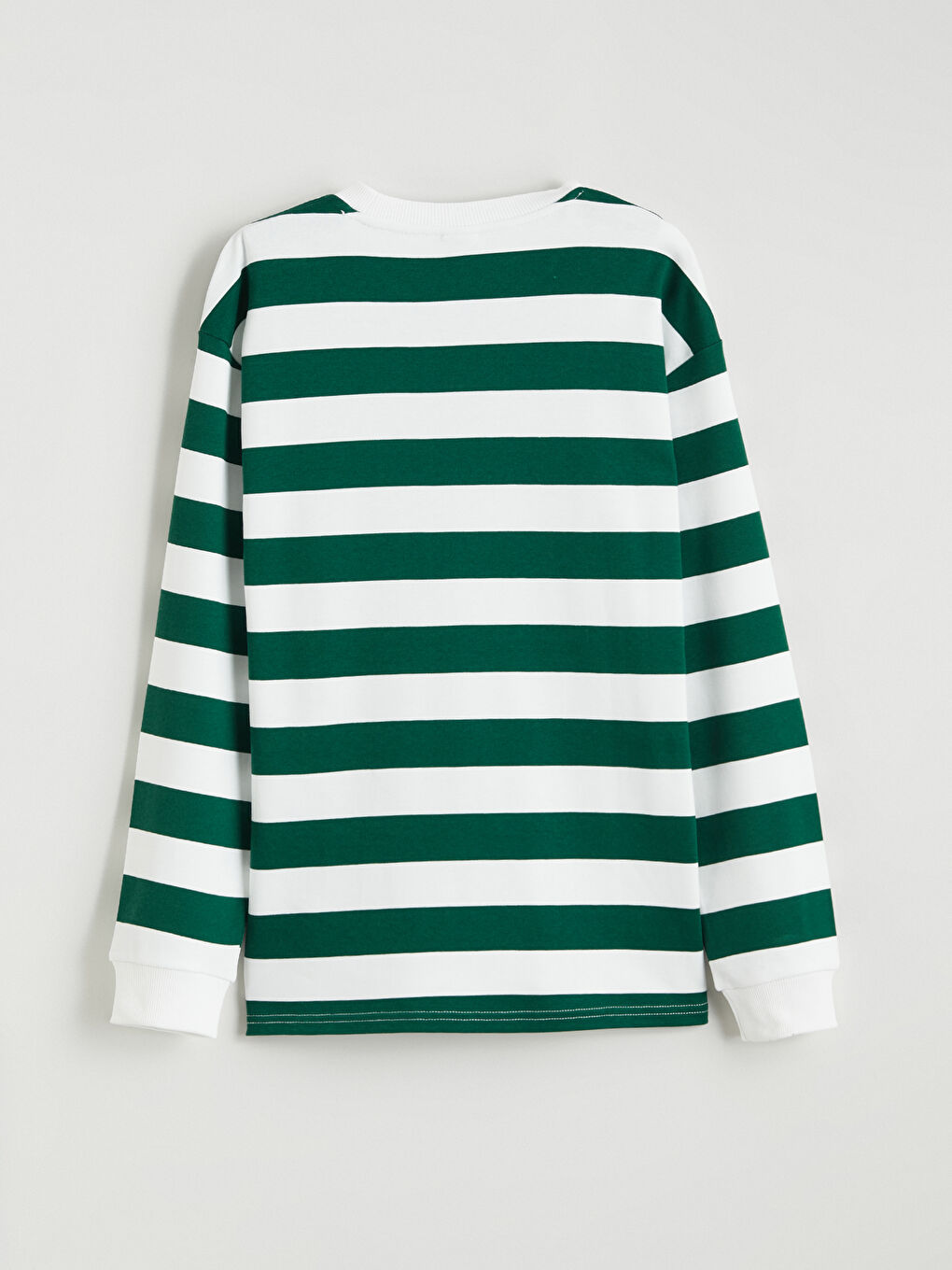 Yeşil Bisiklet Yaka Çizgili Erkek Çocuk Tişört-2