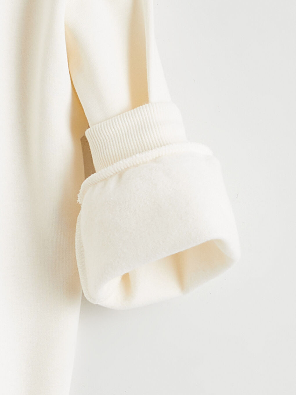 Ekru Bugs Bunny Baskılı Kız Çocuk Kalın Sweatshirt-3