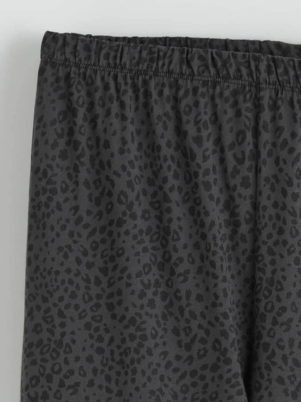 Antrasit Gömlek Yaka Leopar Desenli Kadın Pijama Takımı-8