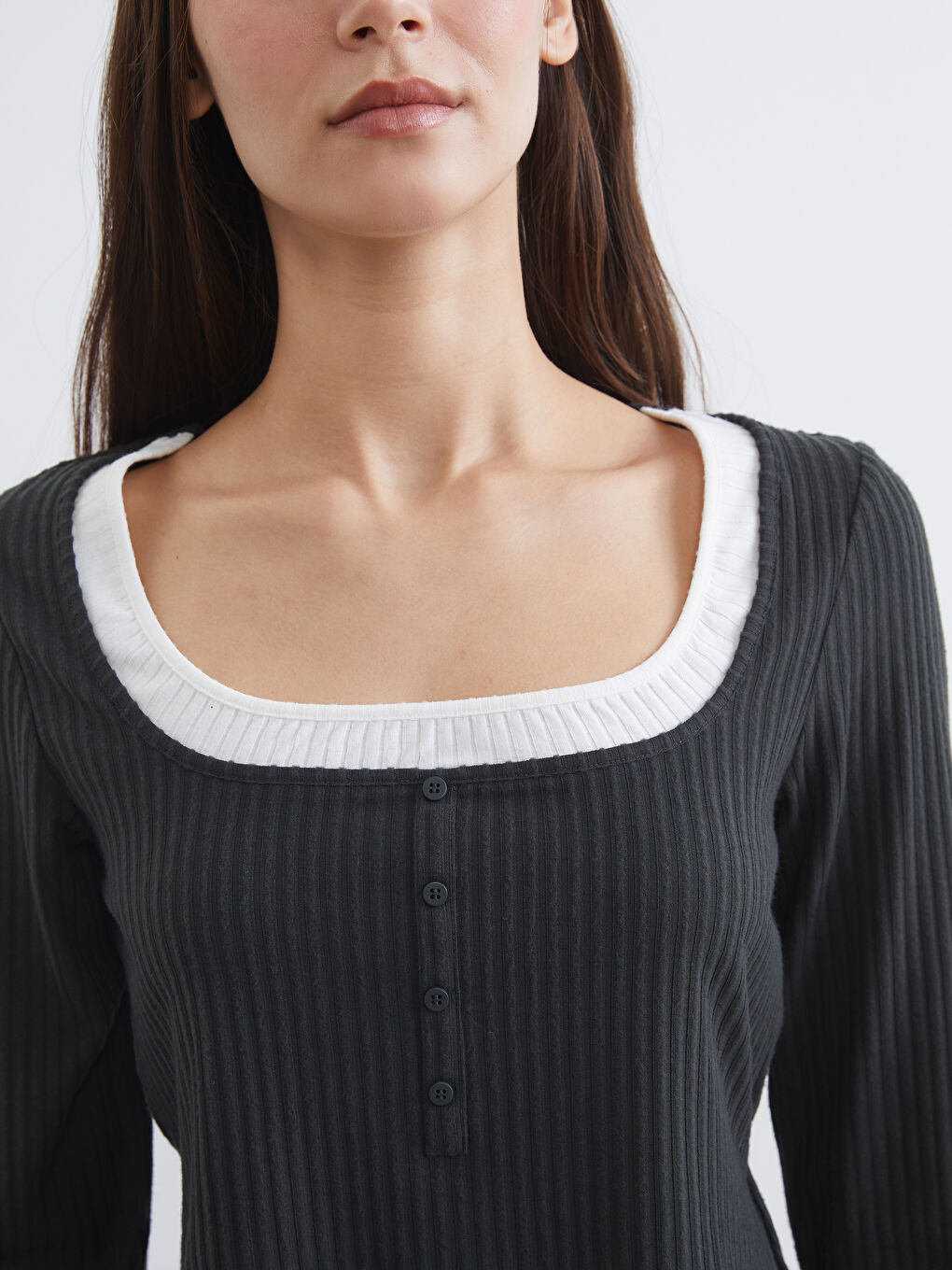 Γυναίκα ΑΝΘΡΑΚΙ Σετ πιτζάμες-2