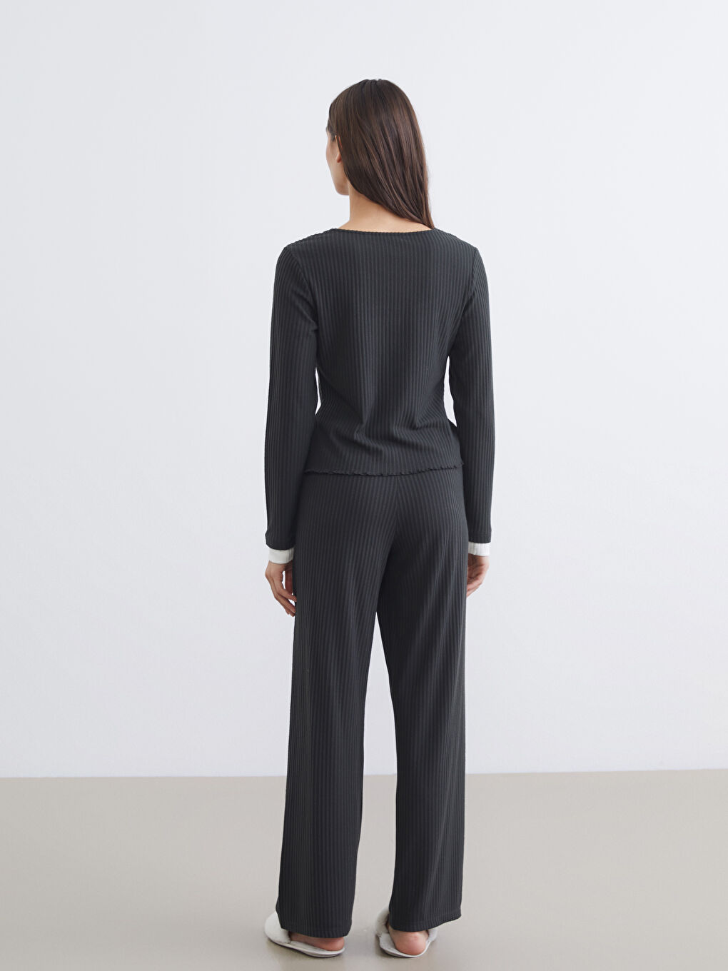 Γυναίκα ΑΝΘΡΑΚΙ Σετ πιτζάμες-3