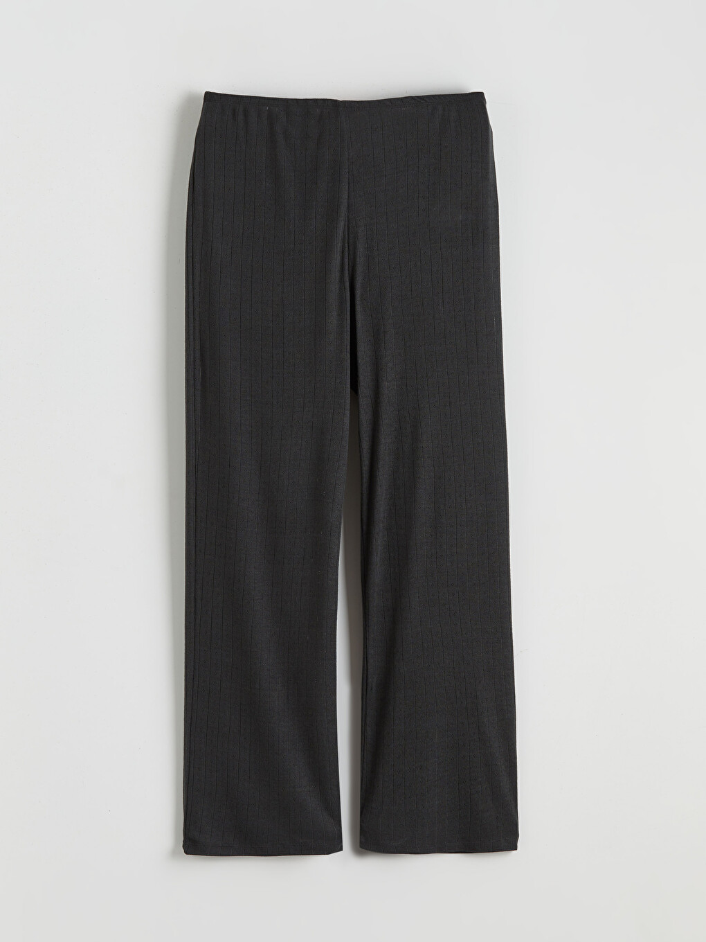 Antrasit Beli Lastikli Kadın Pijama Altı-2