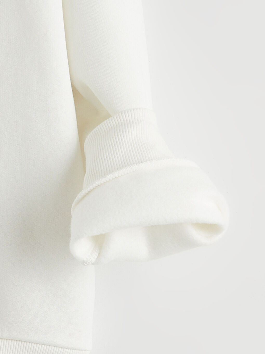 Ekru Hello Kitty Baskılı Kız Çocuk Kalın Sweatshirt-1