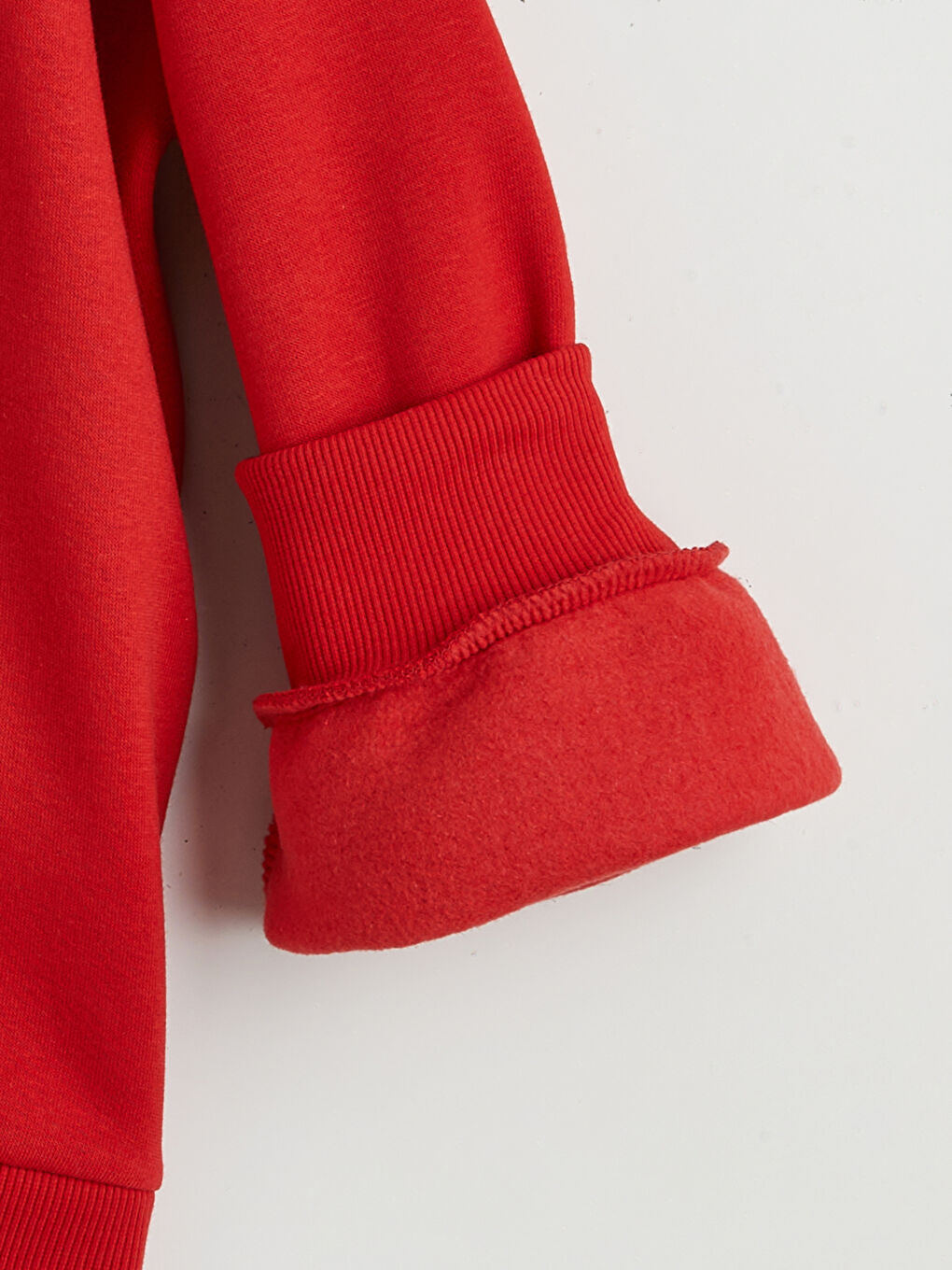 Kırmızı Hello Kitty Baskılı Kız Çocuk Kalın Sweatshirt-2