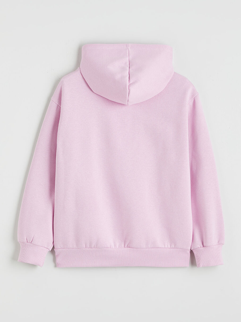 Lila Stitch Baskılı Kız Çocuk Kalın Sweatshirt-1