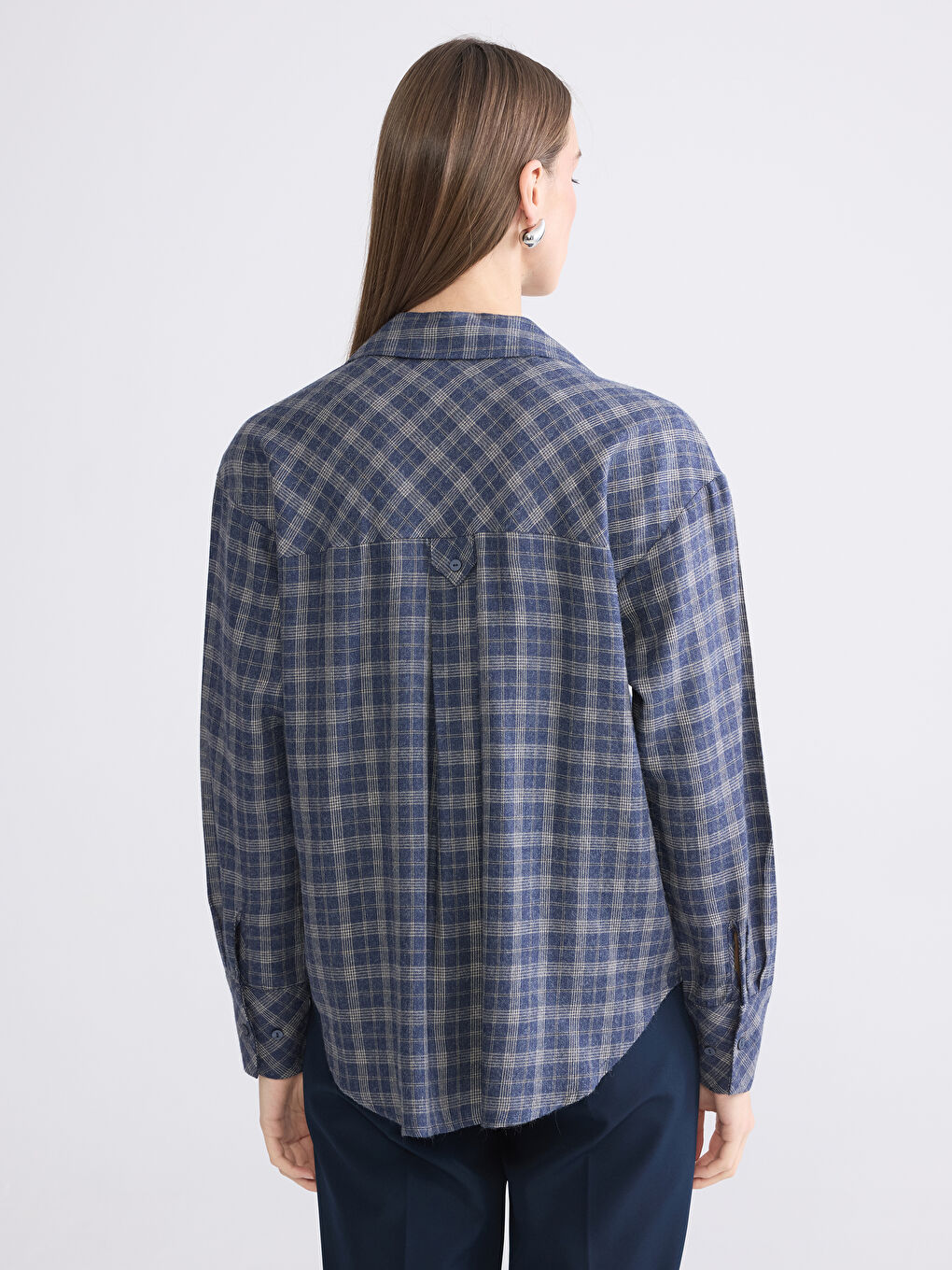 قميص كحلي امرأة-3