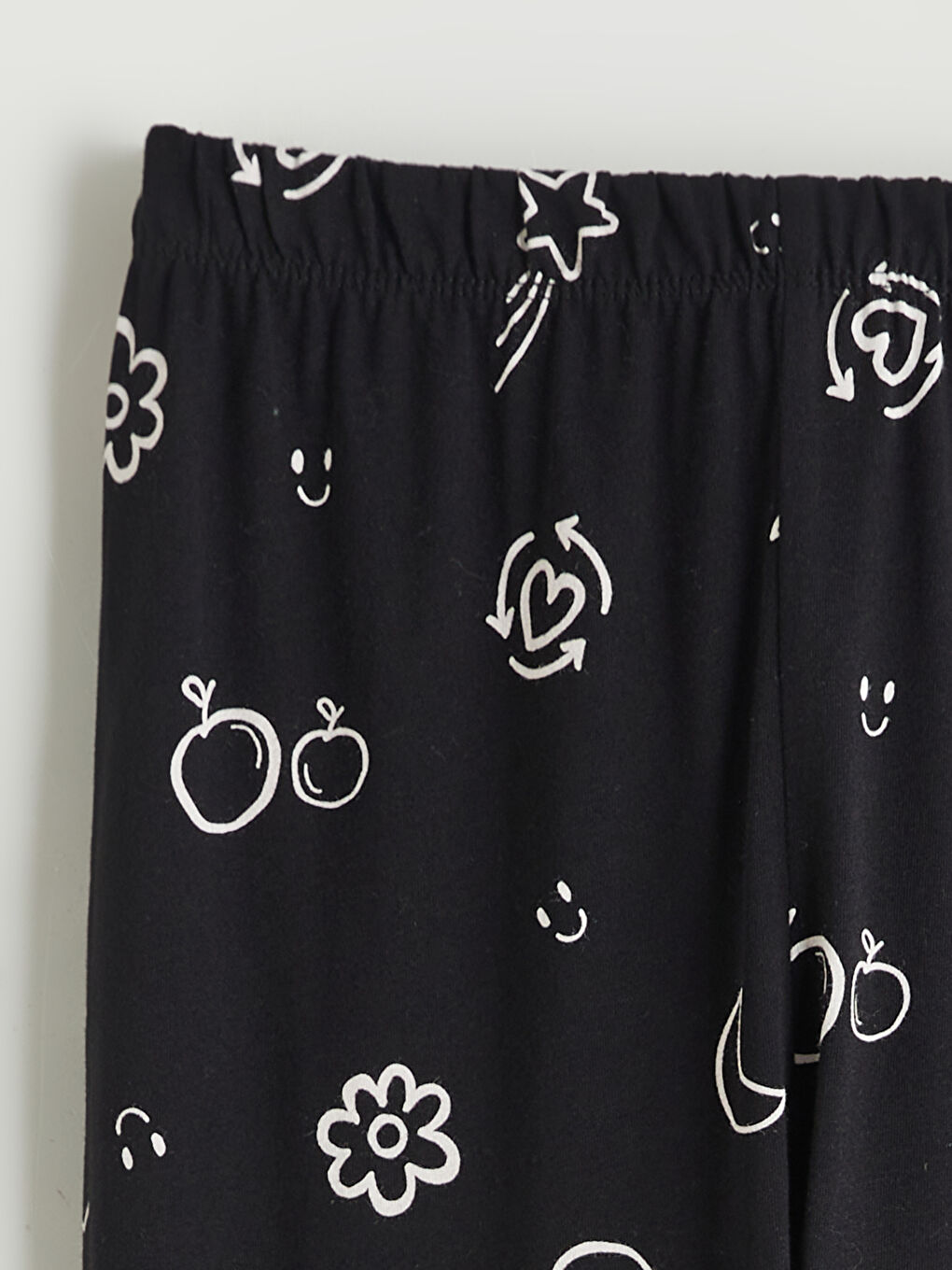 Crew Neck Girls' Pyjama Set-5