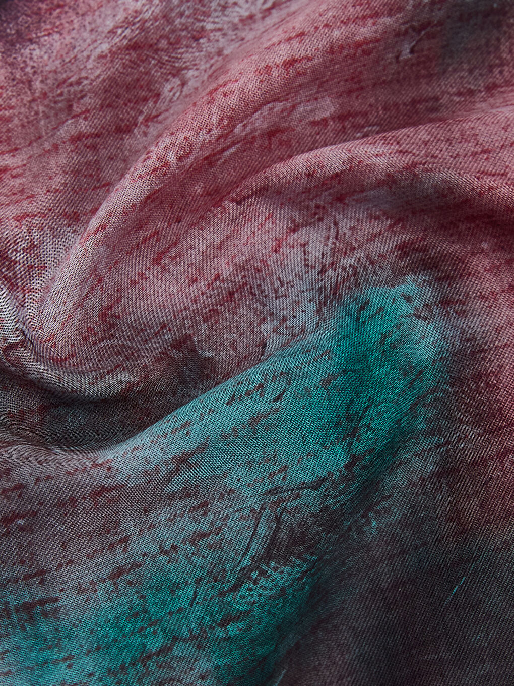 Bordo Desenli Kadın Şal-2