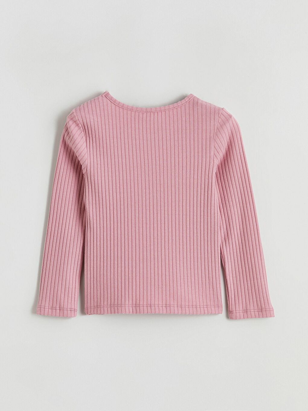 Pembe Bisiklet Yaka Hello Kitty Nakışlı Kız Çocuk Tişört-2