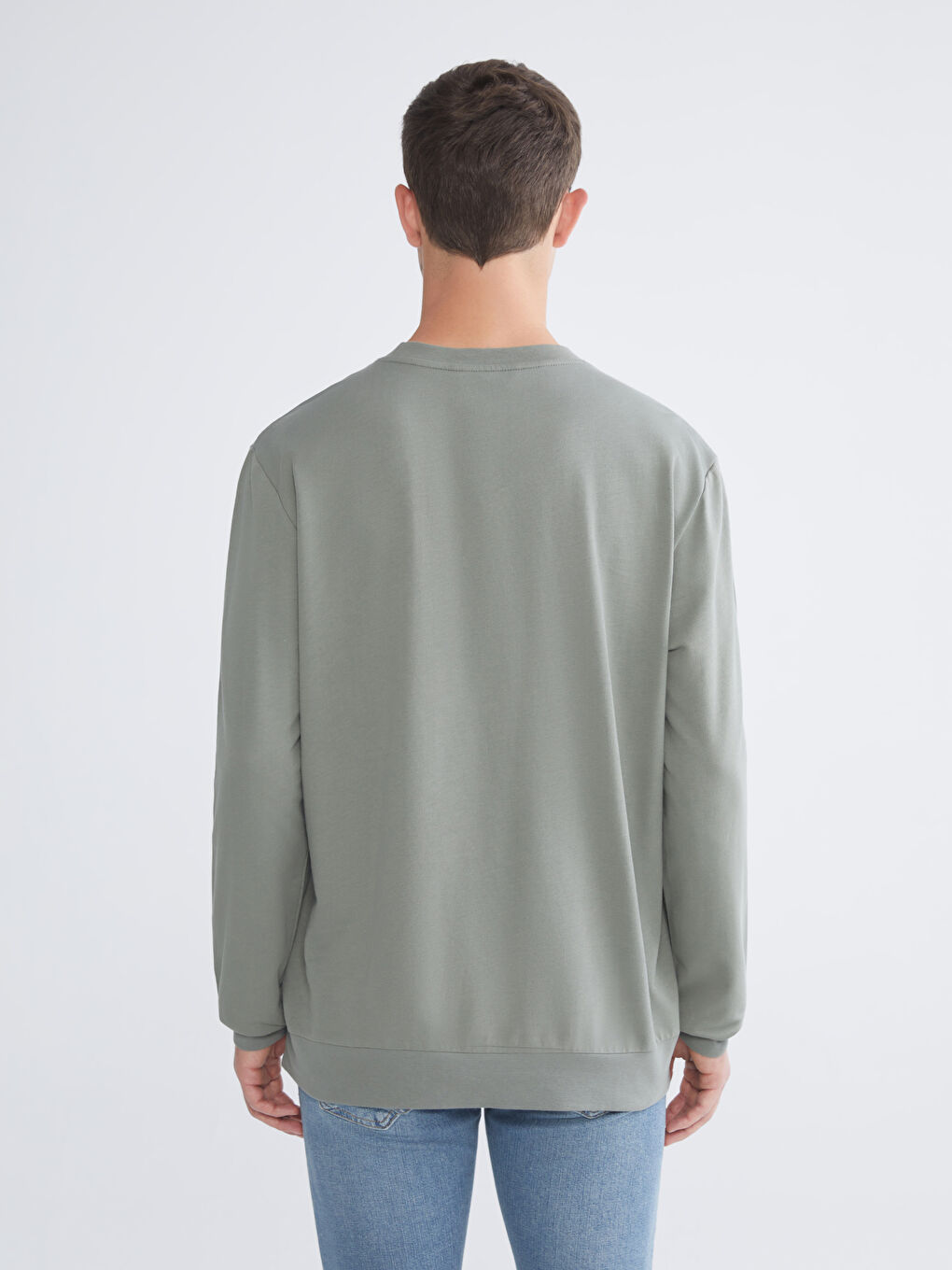 Crew Neck Printed Men's Sweatshirt-3