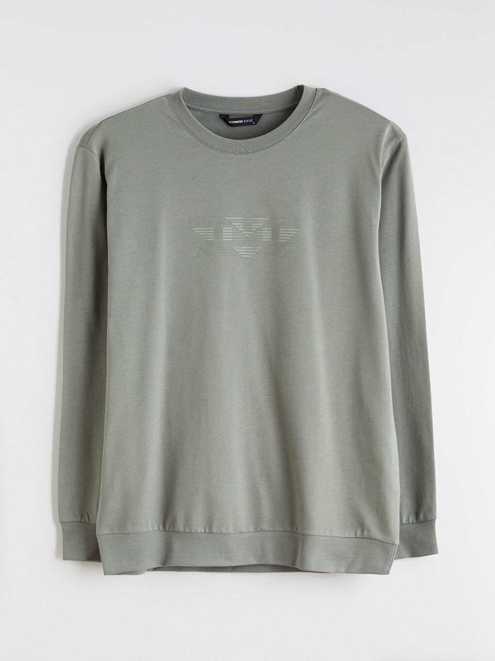 Crew Neck Printed Men's Sweatshirt-4