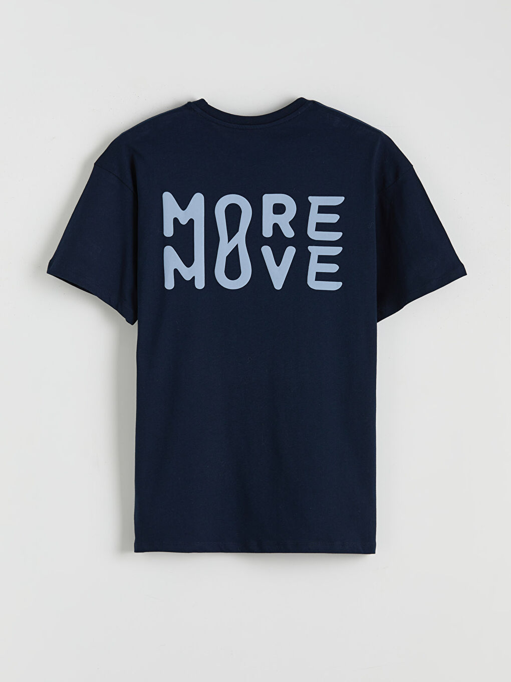 Mavi Bisiklet Yaka Baskılı Oversize Kadın Spor Tişört-6