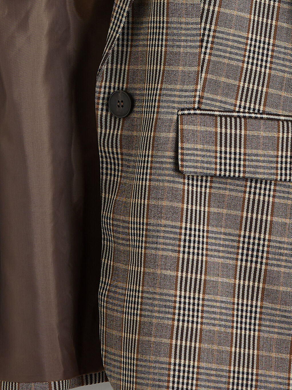 Plaid Women's Blazer Jacket-6