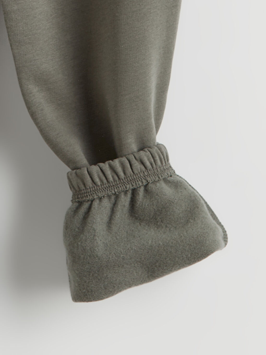 Haki Beli Lastikli Erkek Çocuk Kalın Jogger Eşofman Altı-1