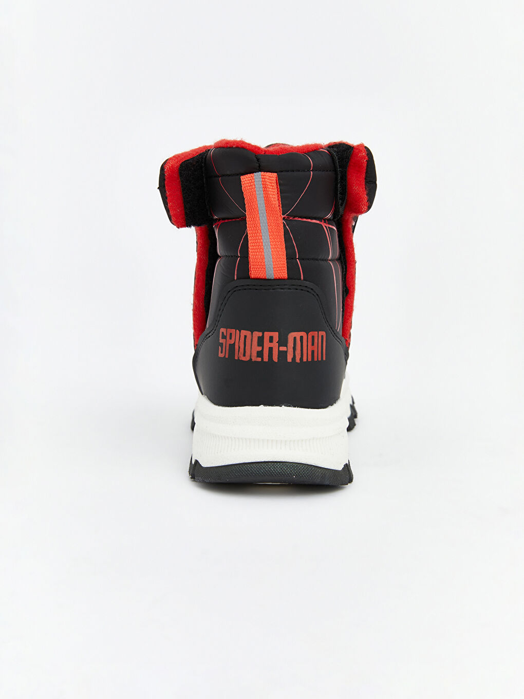 Siyah Spider-Man Baskılı Erkek Çocuk Kar Botu-5