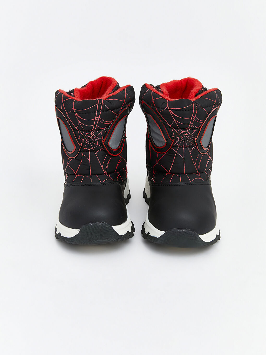 Siyah Spider-Man Baskılı Erkek Çocuk Kar Botu-7