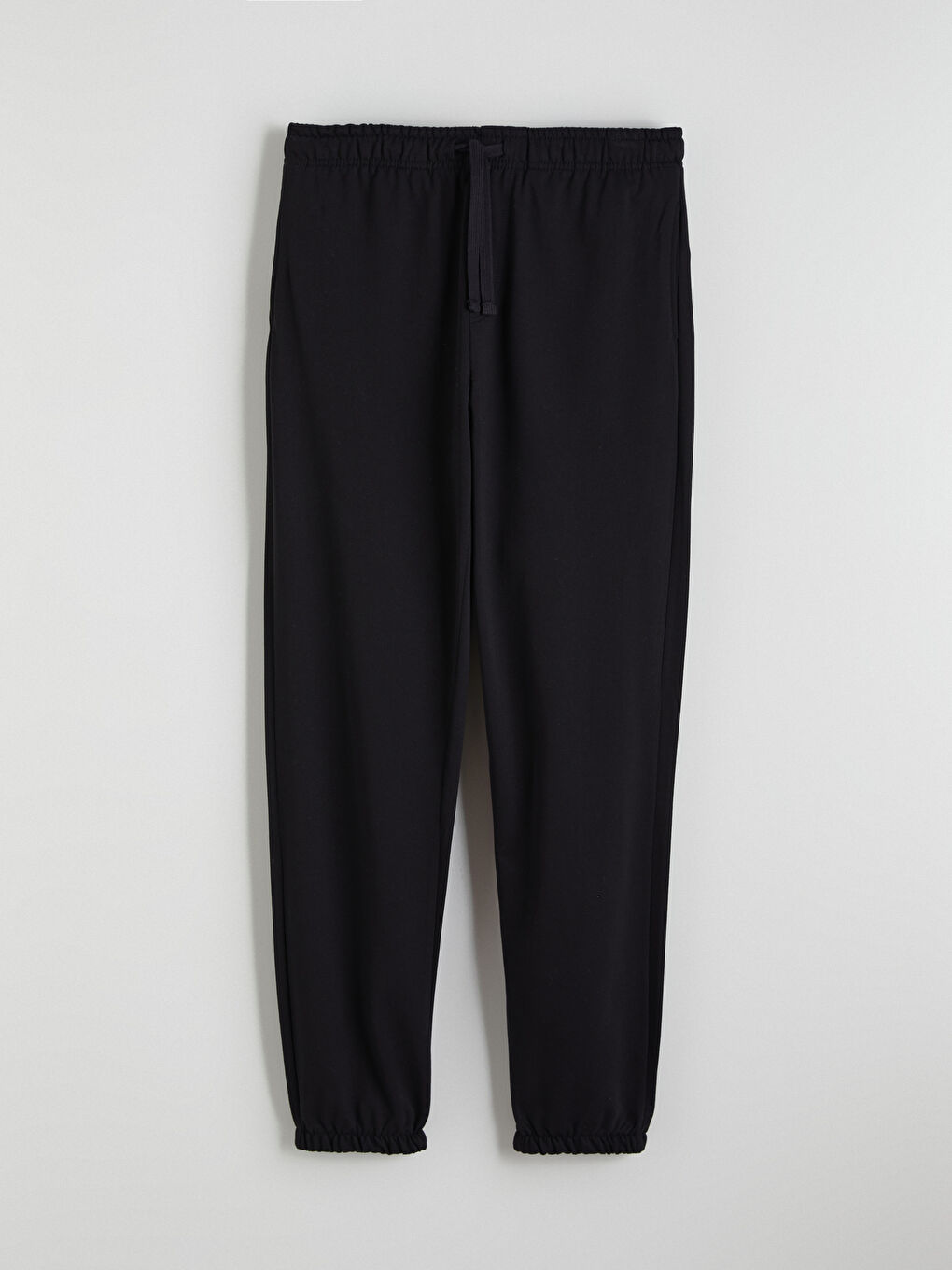 Siyah Standart Kalıp Erkek Pijama Alt-4