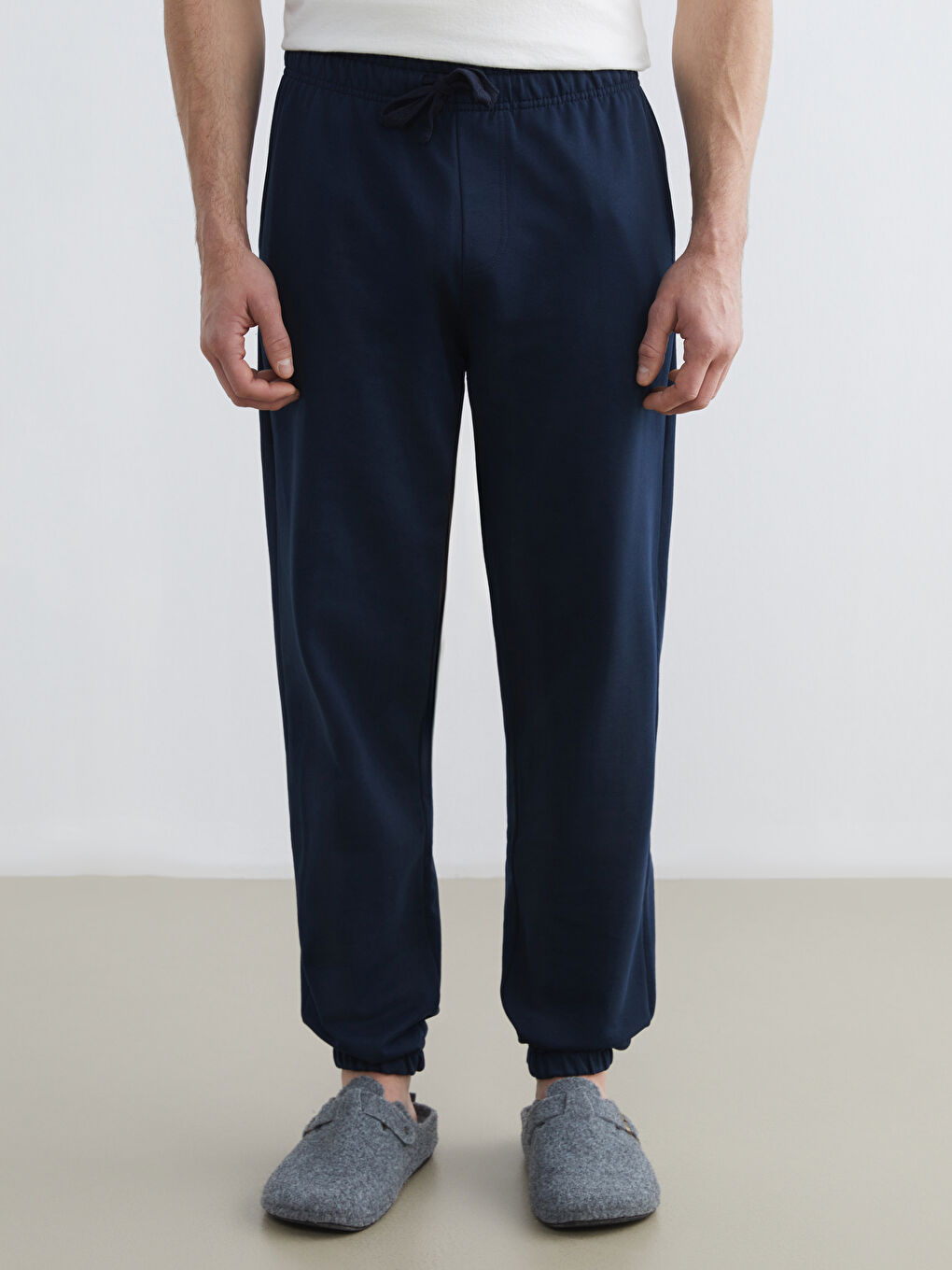 Lacivert Standart Kalıp Erkek Pijama Alt-1