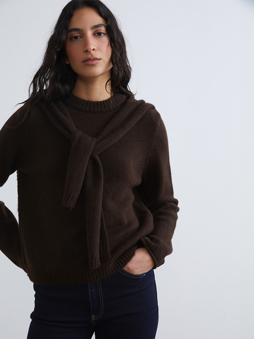 Women's Crew Neck Knit Sweater