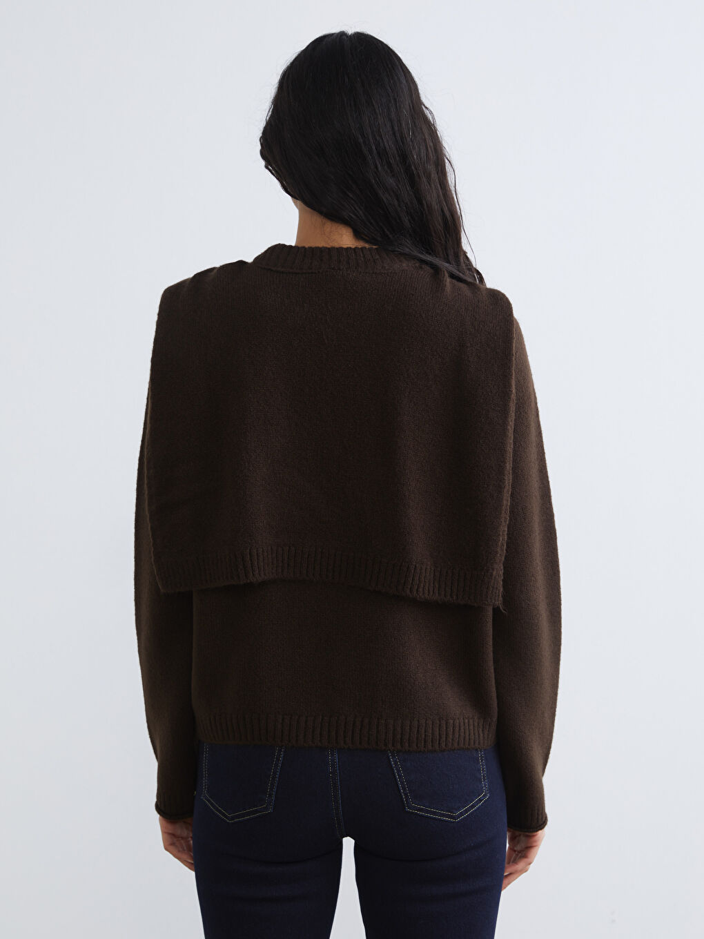 Women's Crew Neck Knit Sweater-3