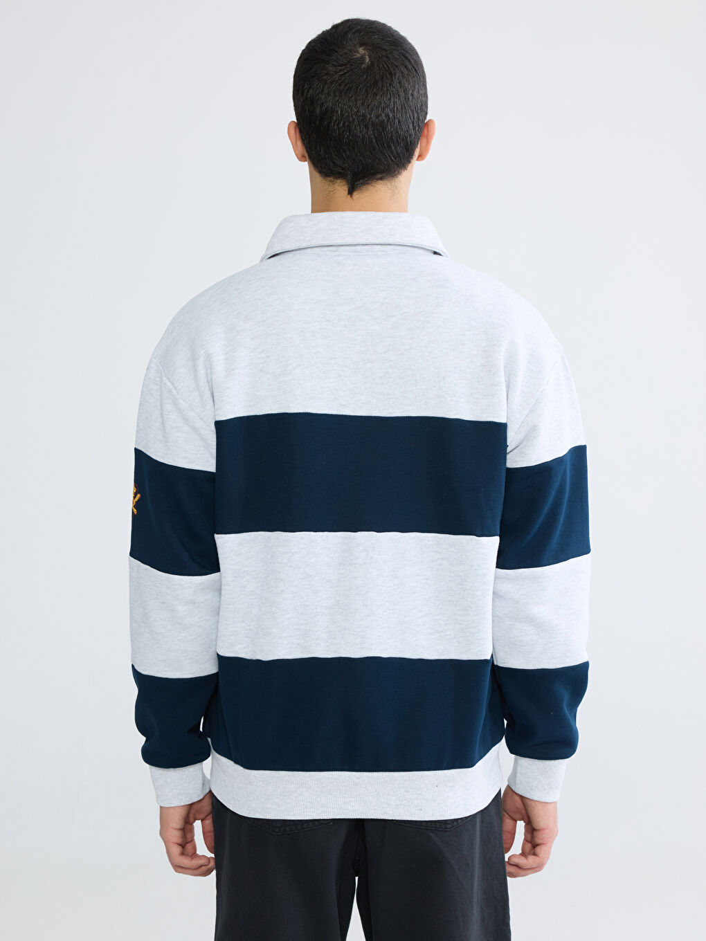 Polo Neck Harry Potter Printed Men's Thick Sweatshirt-3