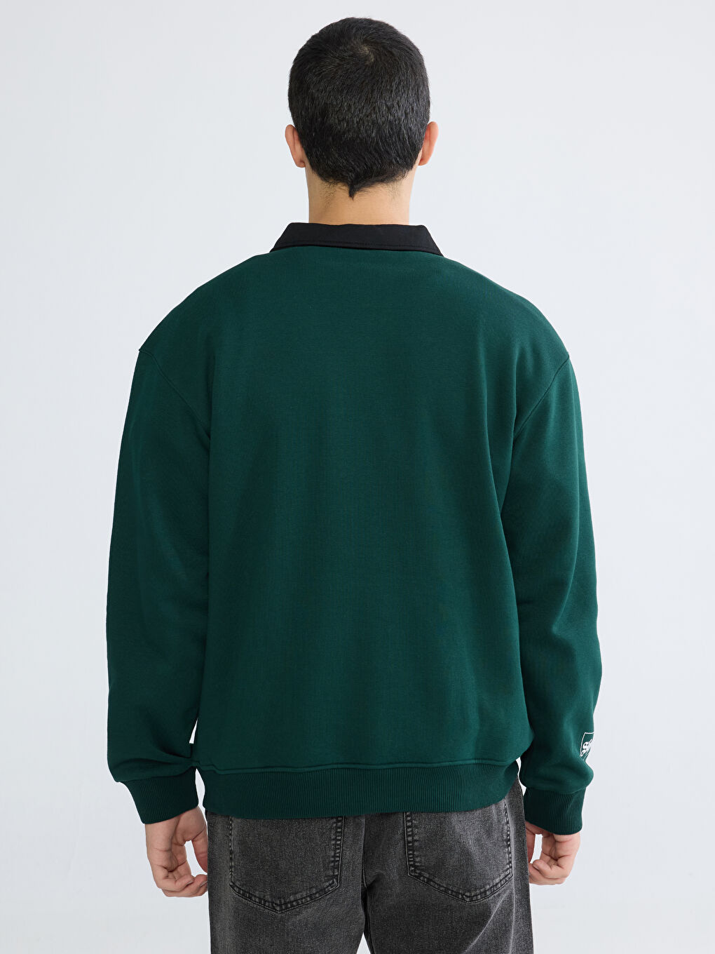 Polo Neck Harry Potter Printed Men's Thick Sweatshirt-3