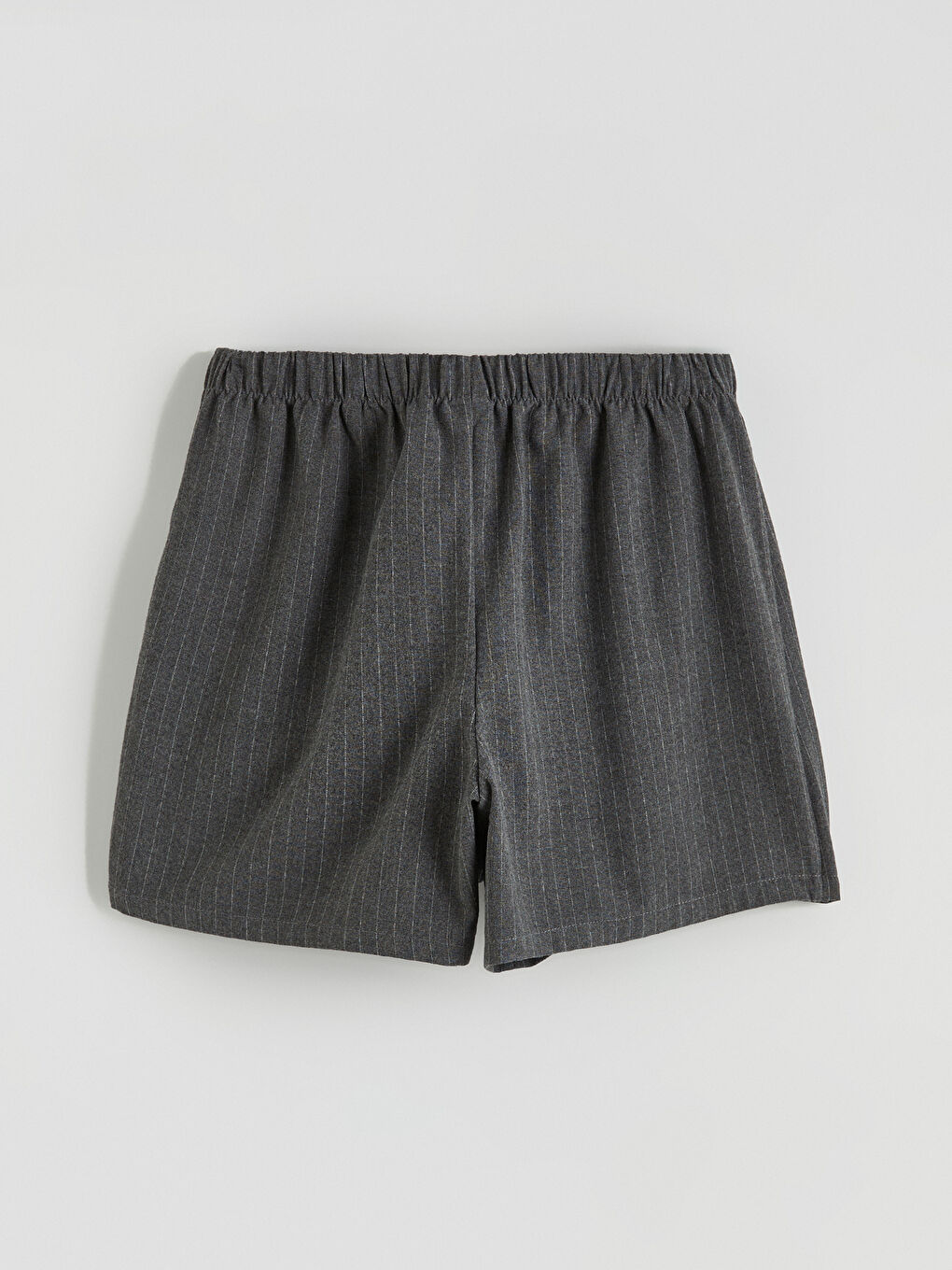 Gri Beli Lastikli Pileli Kız Çocuk Şort Etek-2