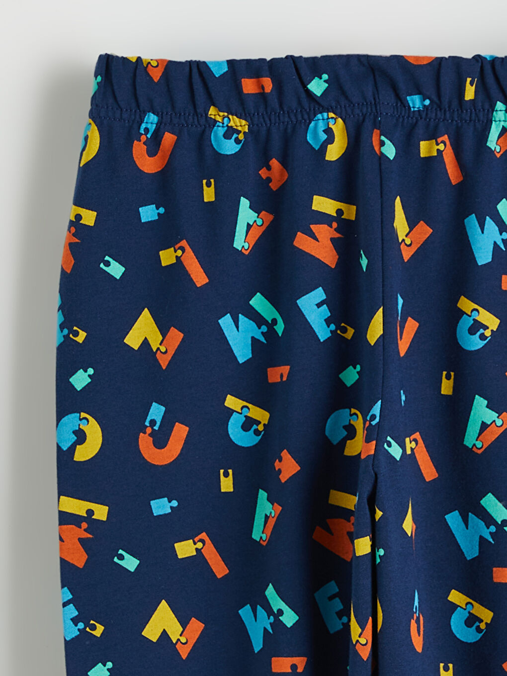 Пижамный комплект для мальчиков с круглым вырезом и принтом-5