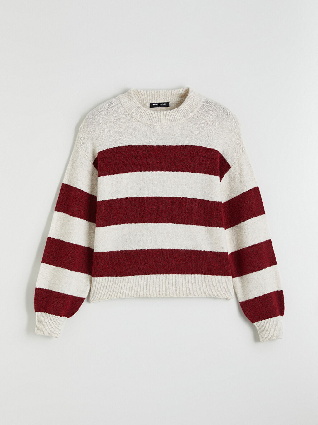 Crew Neck Striped Women's Knitwear Sweater-4