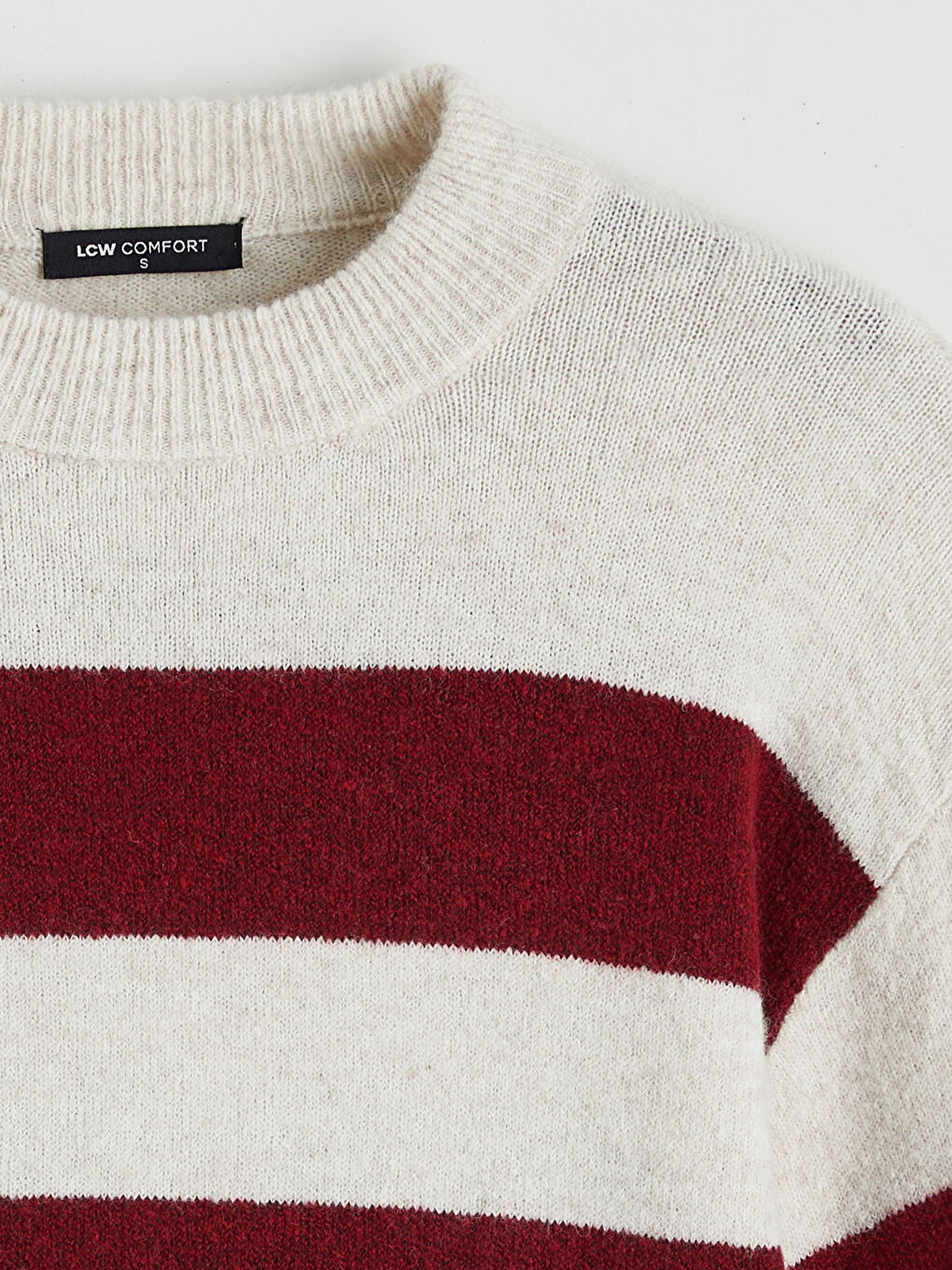 Crew Neck Striped Women's Knitwear Sweater-5