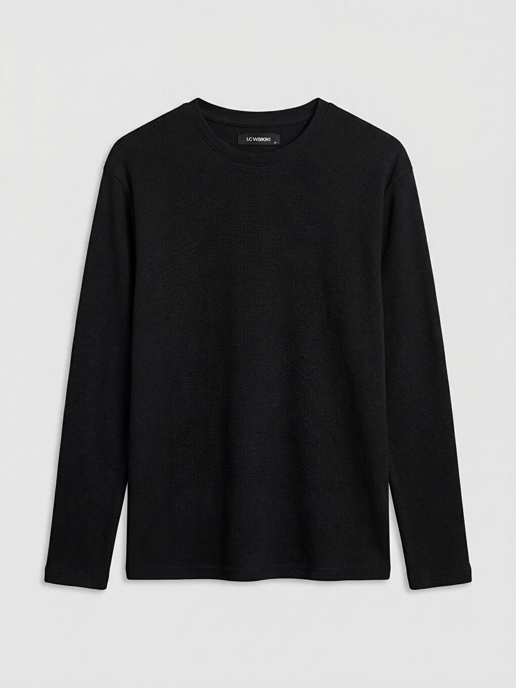 Top de pijama cu mânecă lungă și guler rotund pentru bărbați-5