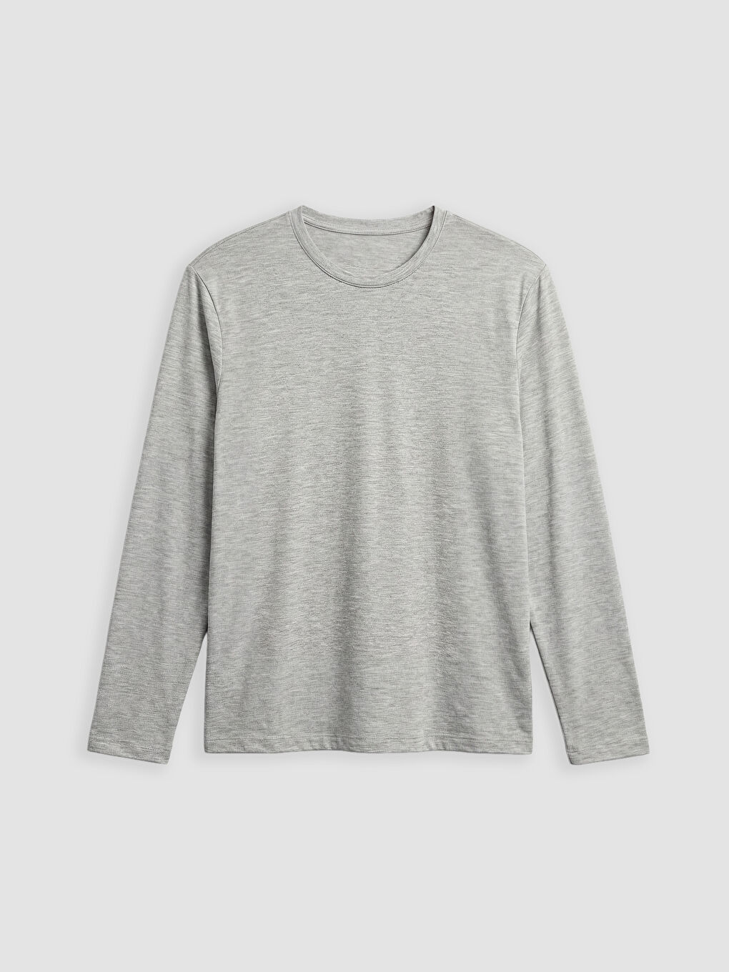 قميص بيجامة كم طويل ياقة دائرية للرجال