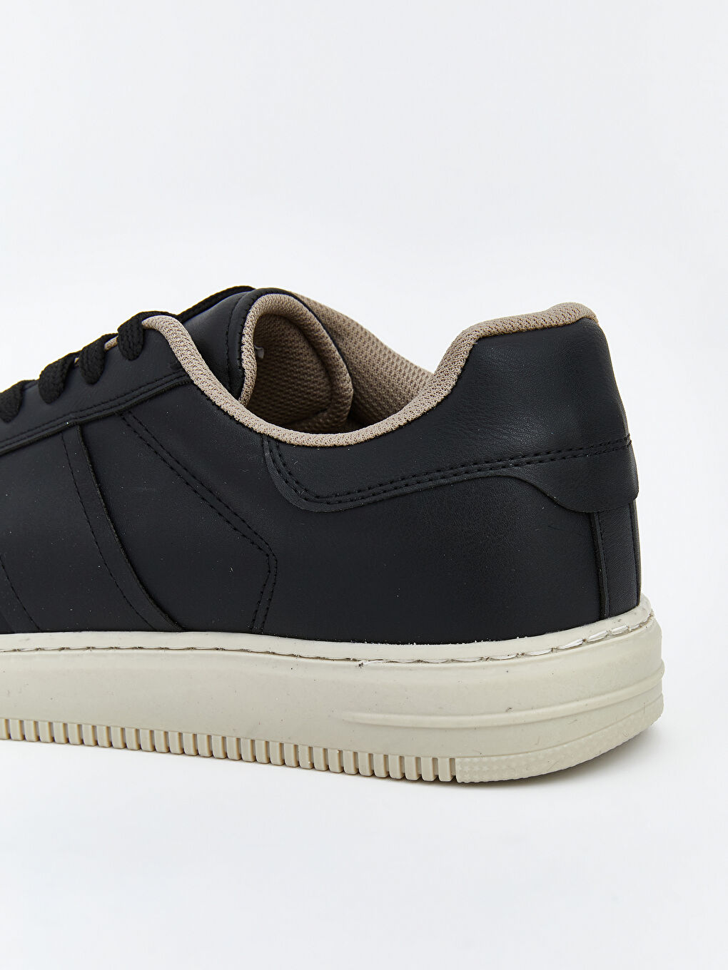 Siyah Bağcıklı Erkek Spor Ayakkabı-4