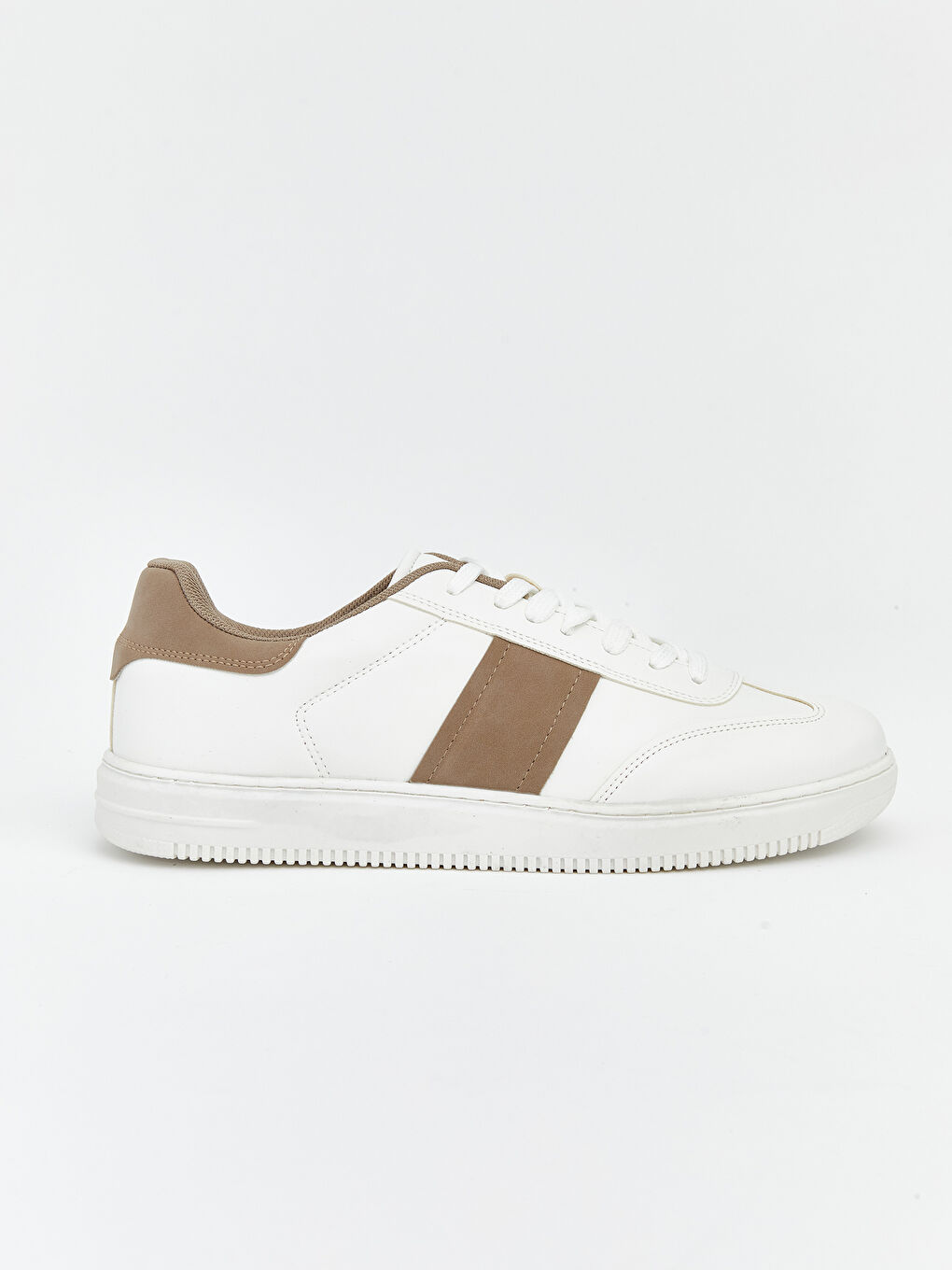 Beyaz Bağcıklı Erkek Spor Ayakkabı-1