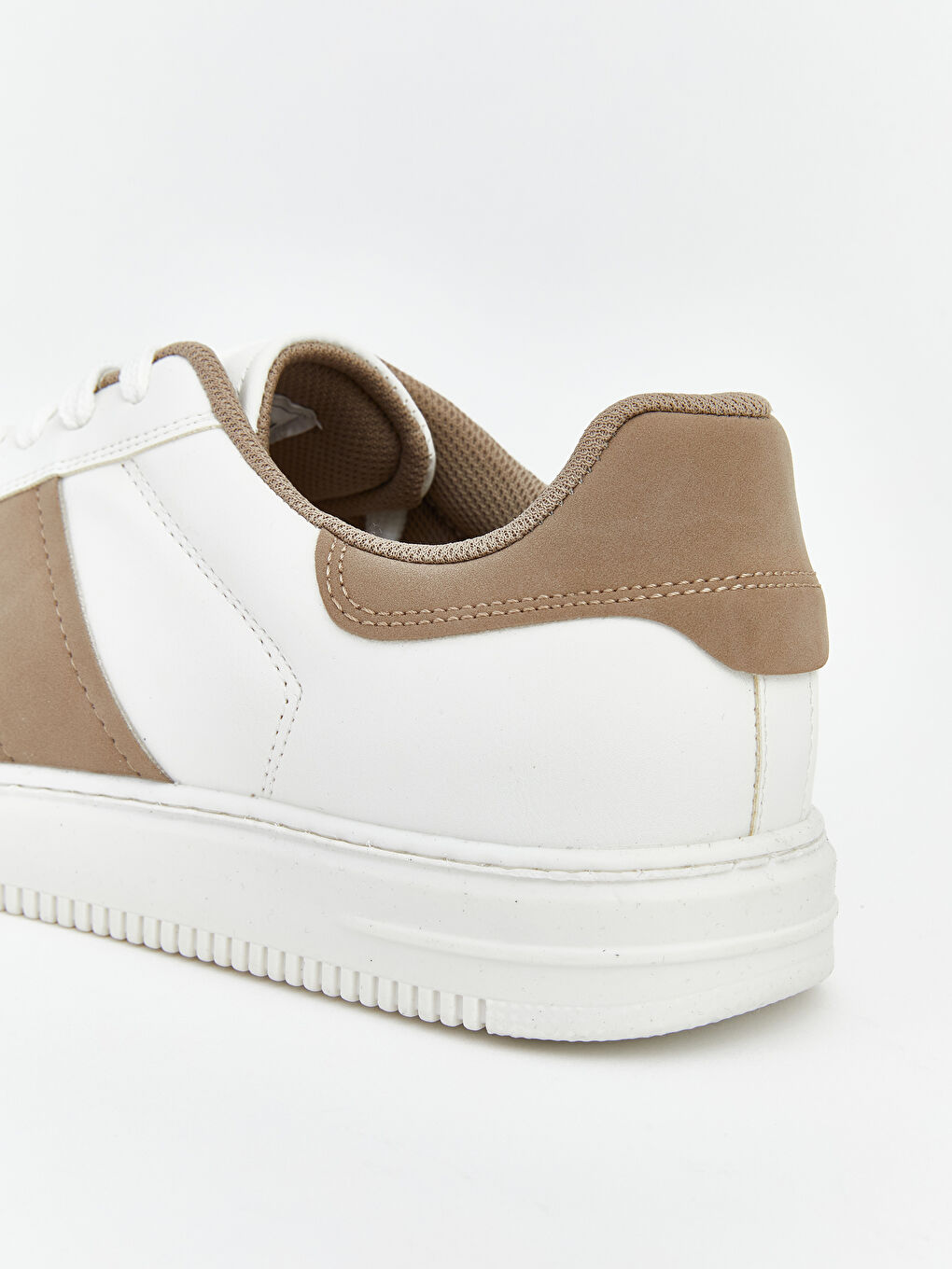 Beyaz Bağcıklı Erkek Spor Ayakkabı-4