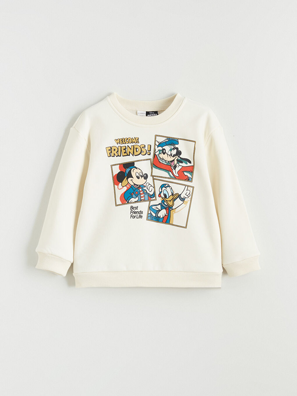 Mickey Mouse Printed Boys' Thick Sweatshirt