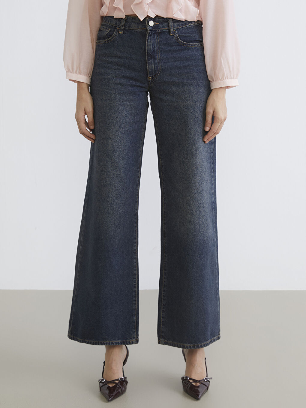 Blugi Wideleg pentru Femei-1