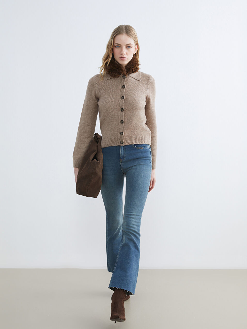 İndigo Mars Flare Kadın Jean Pantolon