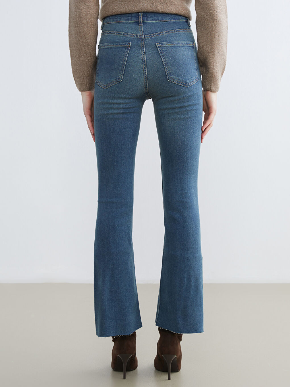 İndigo Mars Flare Kadın Jean Pantolon-3