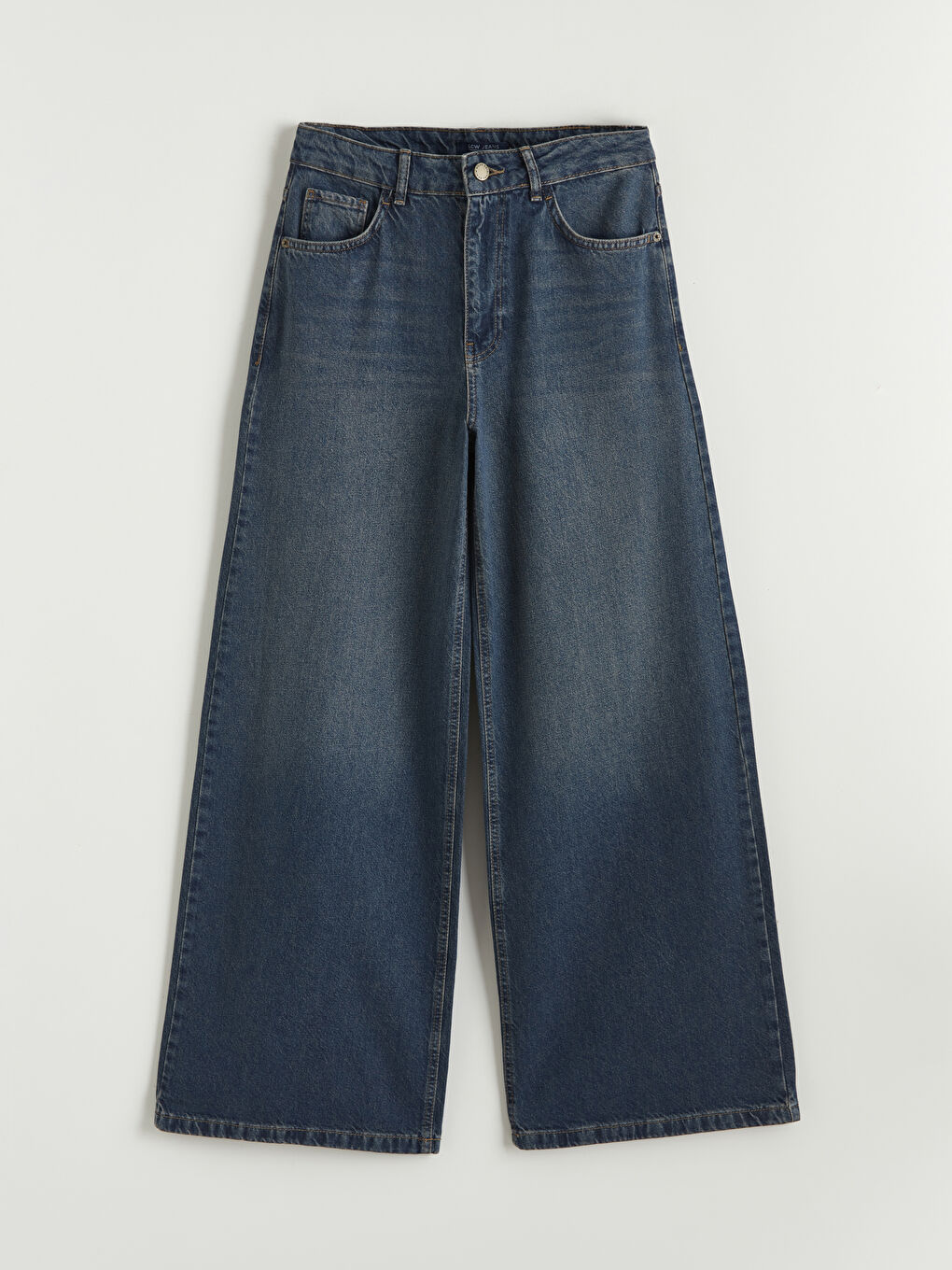 İndigo Wideleg Kadın Jean Pantolon-4