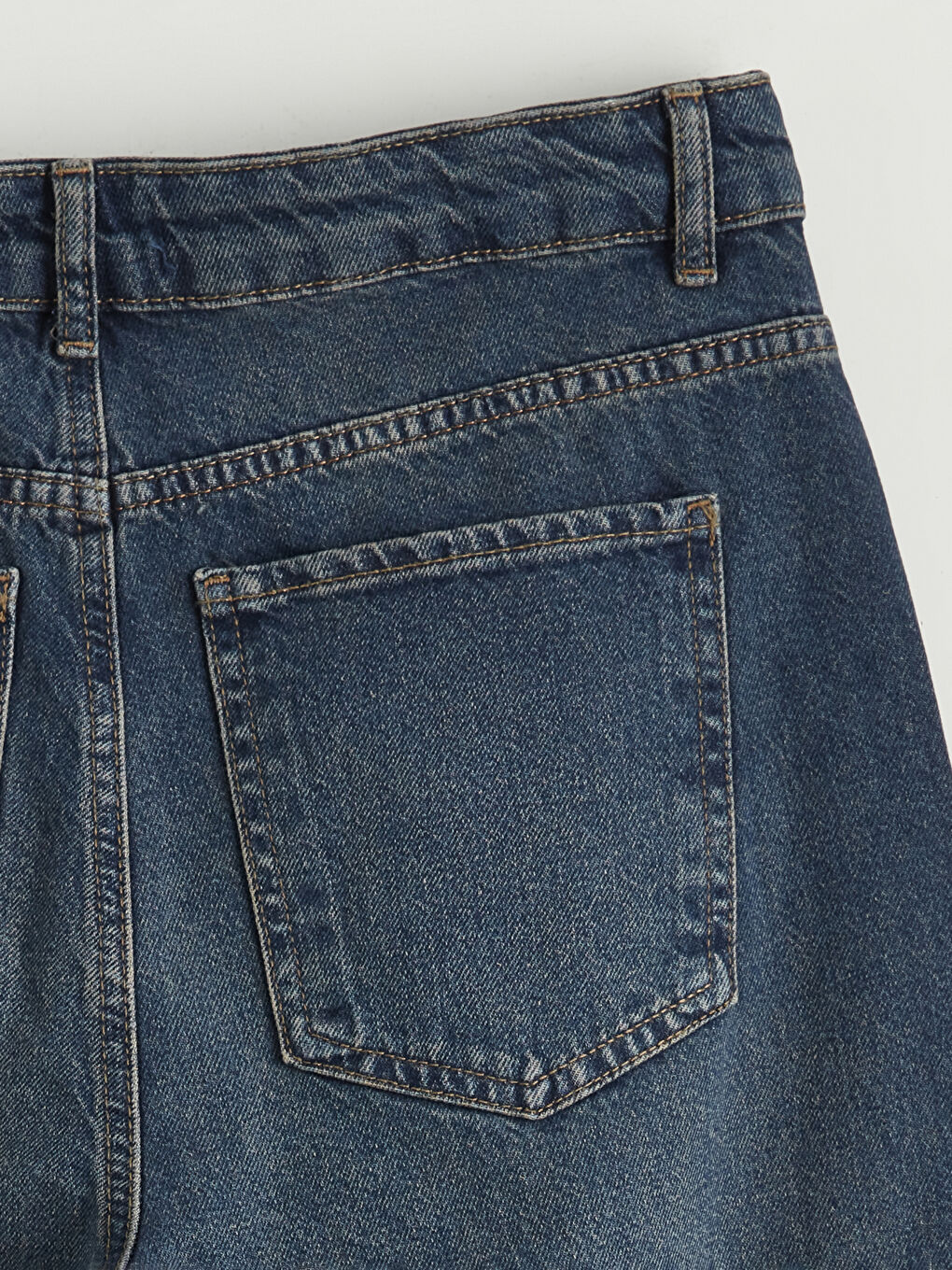 İndigo Wideleg Kadın Jean Pantolon-6