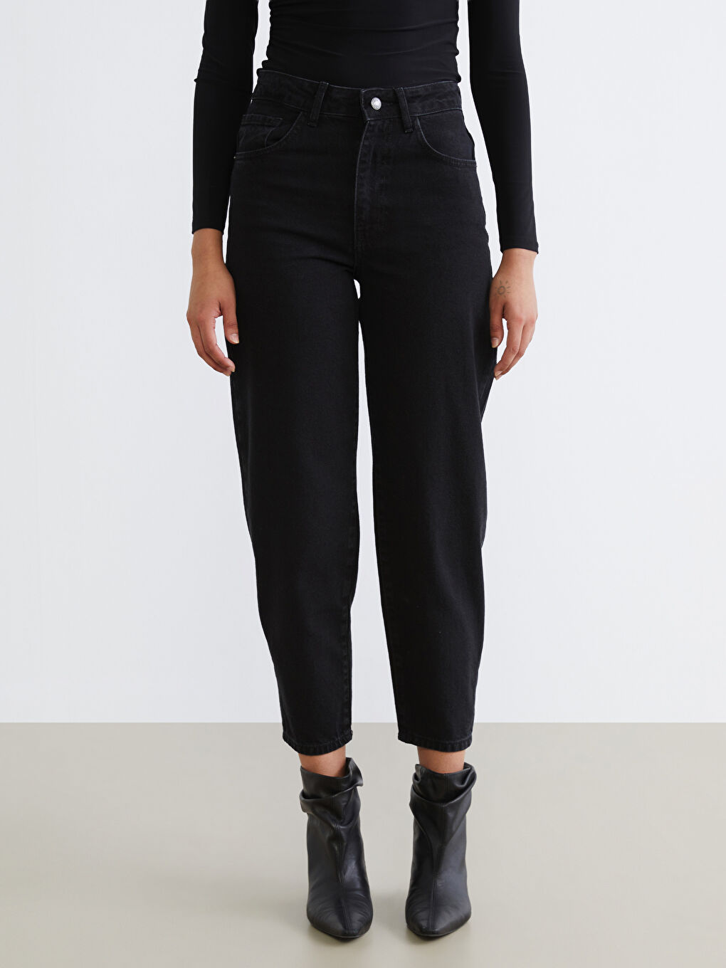 Barrel Fit Jeans für Damen-1