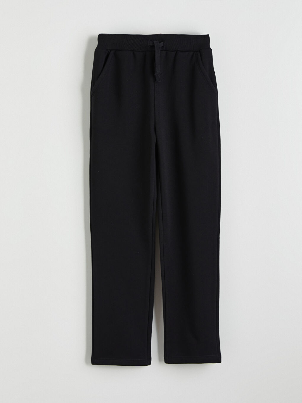 Siyah Beli Lastikli Kız Çocuk Eşofman Altı